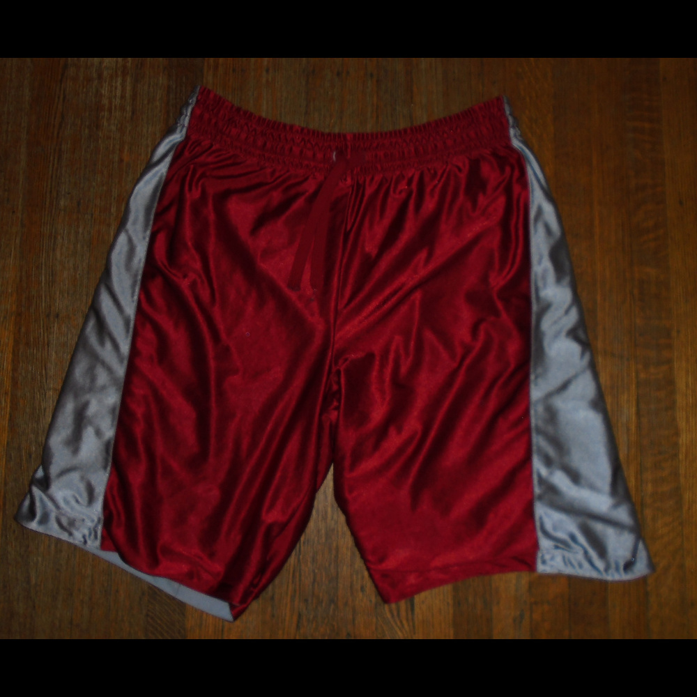 Red and Gray Men's Reversible Shorts Size Large
